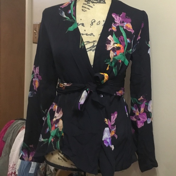 Etro Tops - - Kimono style wrap blouse by etro